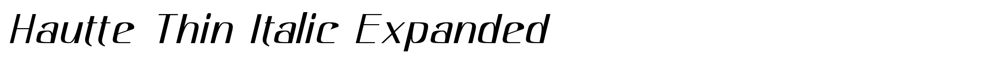 Hautte Thin Italic Expanded image